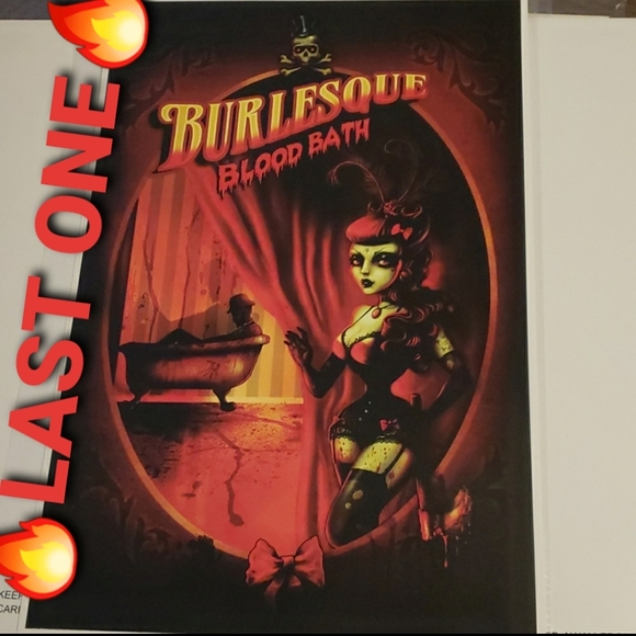 Too Fast Burlesque Blood Bath The Alienist 11"x17" Lithograph Tattoo Art Print - Picture 1 of 8